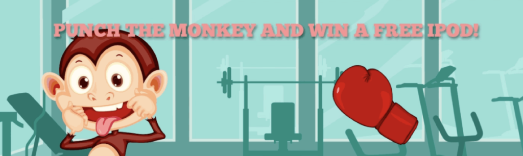 The old "punch the monkey" display ad