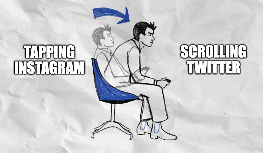 Instagram is a lean-back experience; on Twitter you lean forward