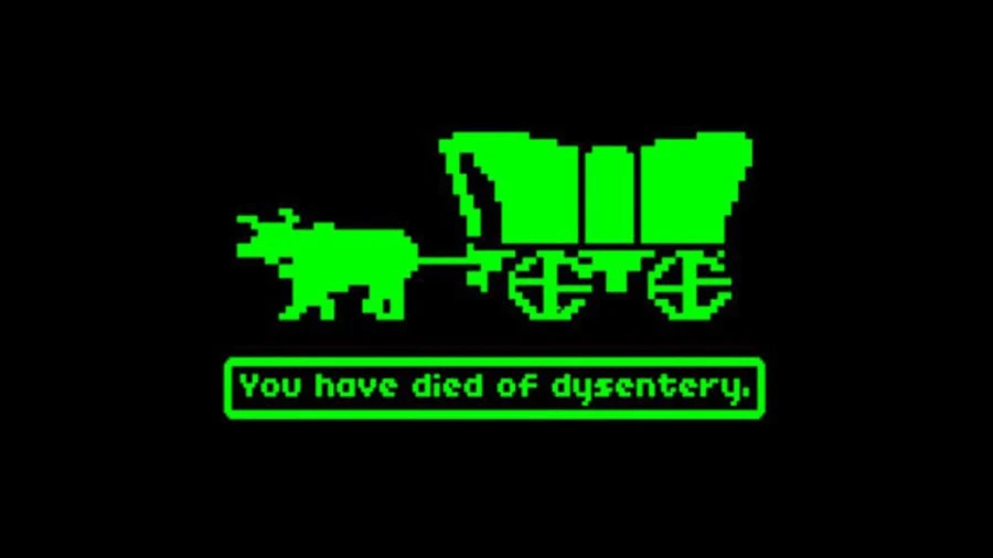 A screenshot from Oregon Trail